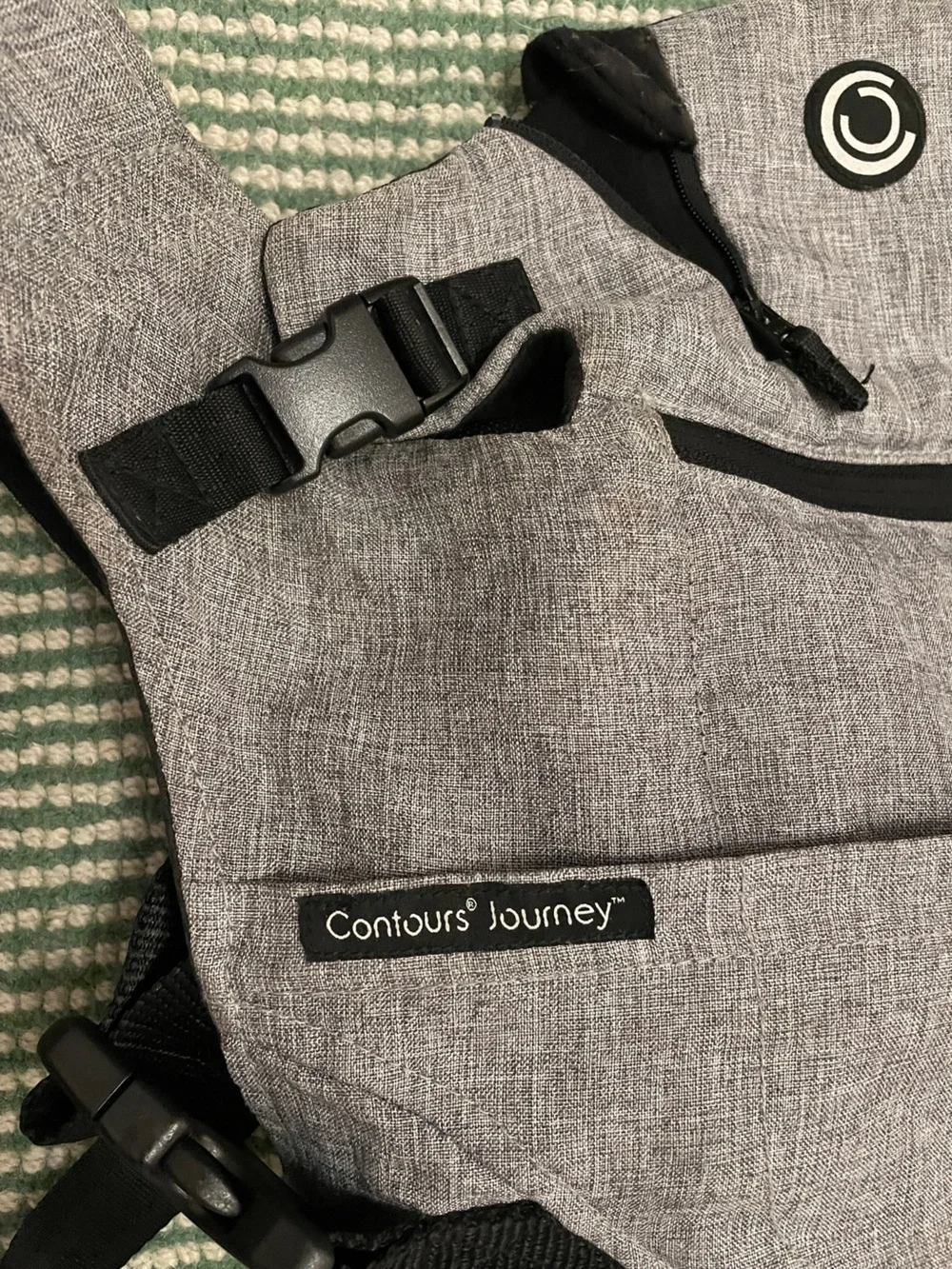 Contours Journey Infant Baby Toddler Carry back pack in gray Adjustable!